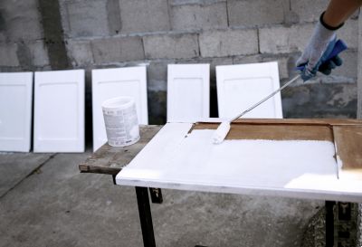Cupboard Refinishing detail